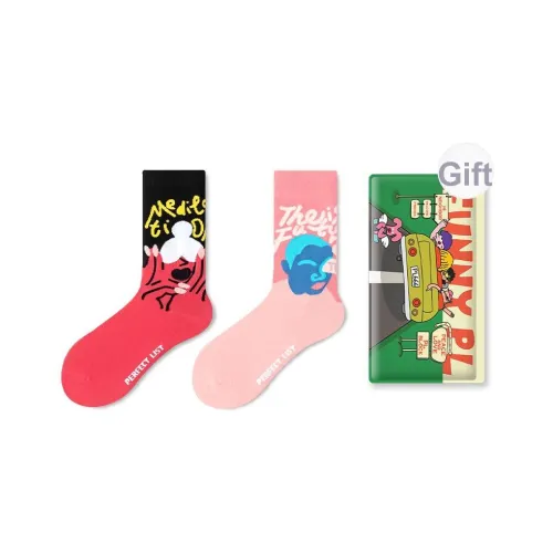 PL Носки Crew Унисекс Сумка для покупок 2 упаковки Смешанные цвета