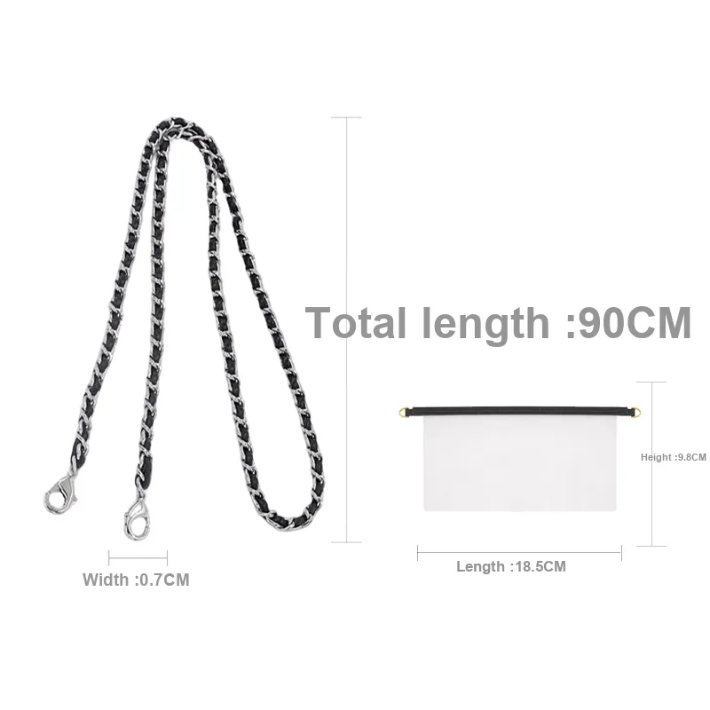 Metal Bag Chain Liner Women's Gold Tone-1