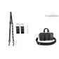 [2-Piece Set]Black Shoulder Strap+Abrasion-Resistant Buckle[Includes Protective Loop]