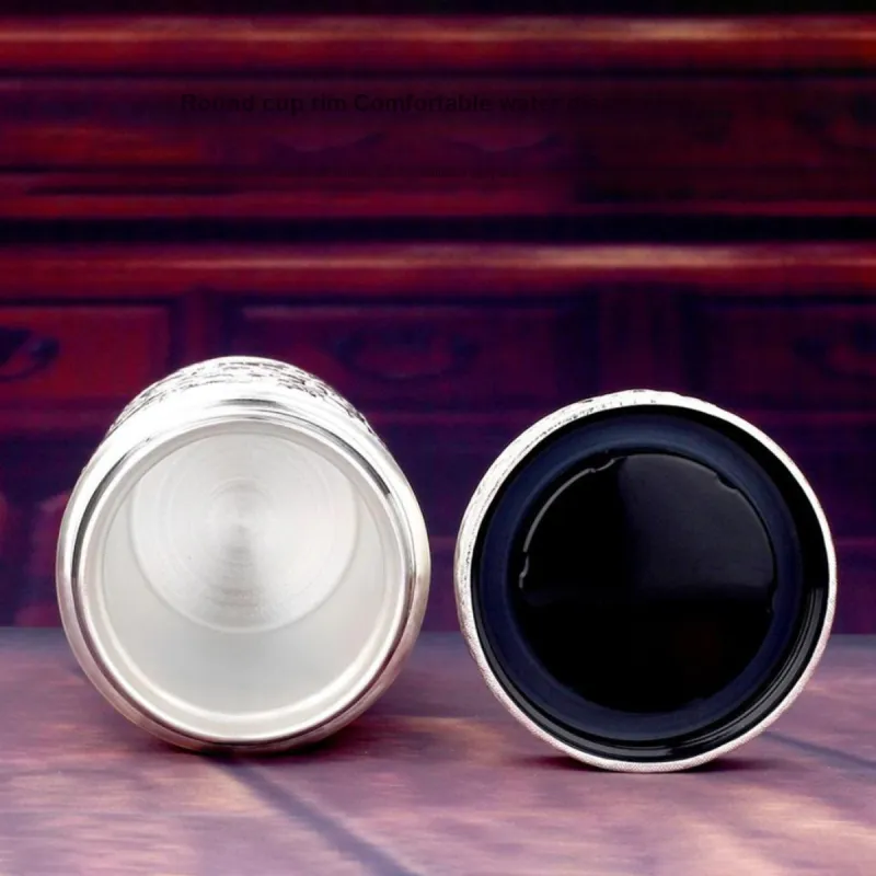 Yu Yin 999 Fine Silver Insulated Cups Men's-3