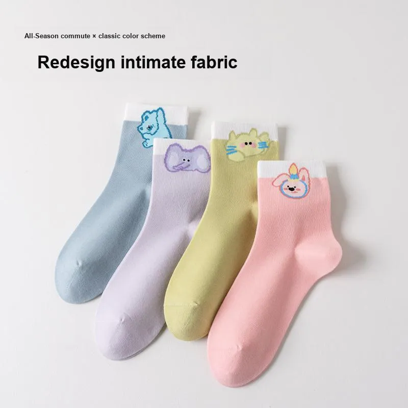 Caramella Mid-Calf Socks Women's 4 Pack-2
