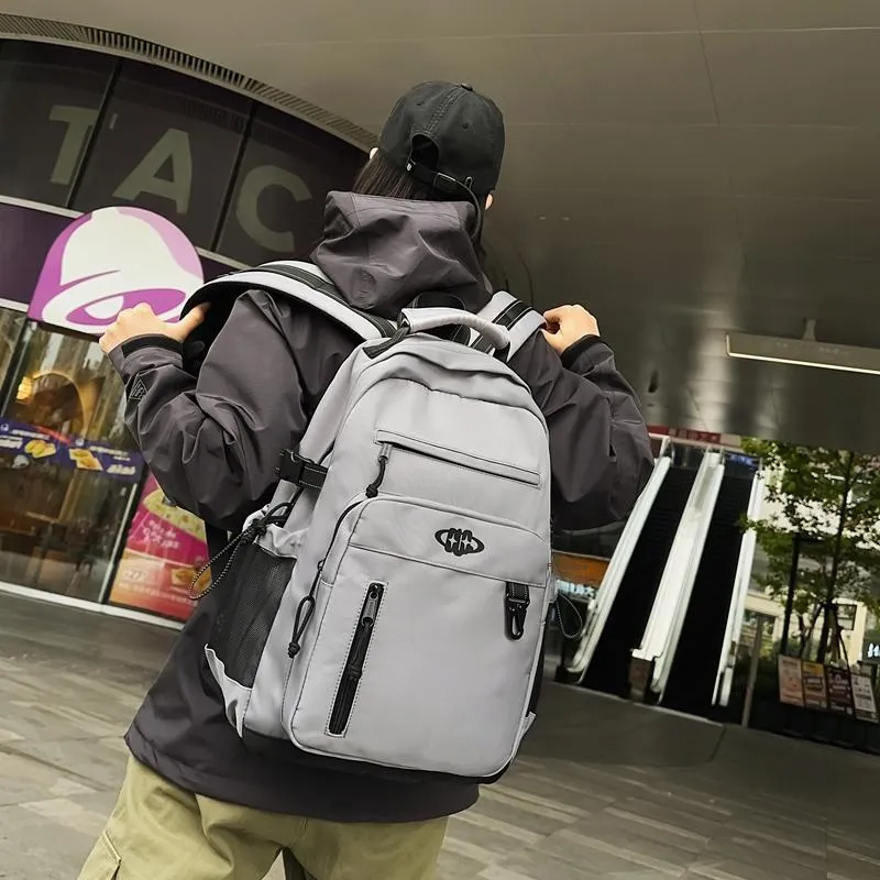 GOBLIN SHARKS 1759 Nylon Backpack Regular Unisex White/Black/Gray/Khaki-15