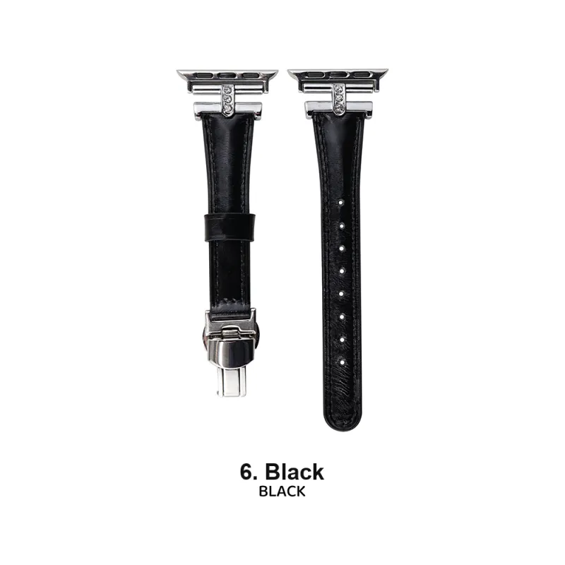 Vobafe Watch Band Apple Compatibility Waxed Leather Material-11