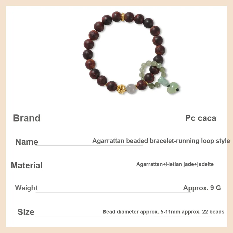 ZHANGKAKA Agarrattan Bracelets Unisex-3