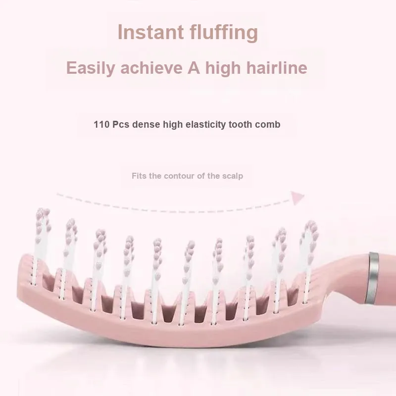 Gentle Welcome Volume Hair, Large Curve Rib Comb Air Cushion Comb Create A High Crown-3