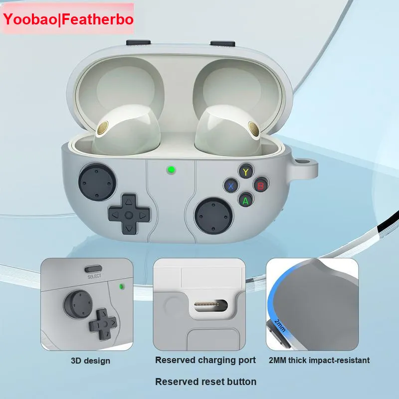 Yoobao Compatibility Sony Sony1000xm5 Silicone 3D Game Console, Fully Enclosed Impact Resistant Hooks Headphone Cases-2