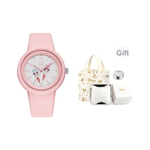 Disney Pine Nut Кварцевый механизм Часы Женские Белый циферблат