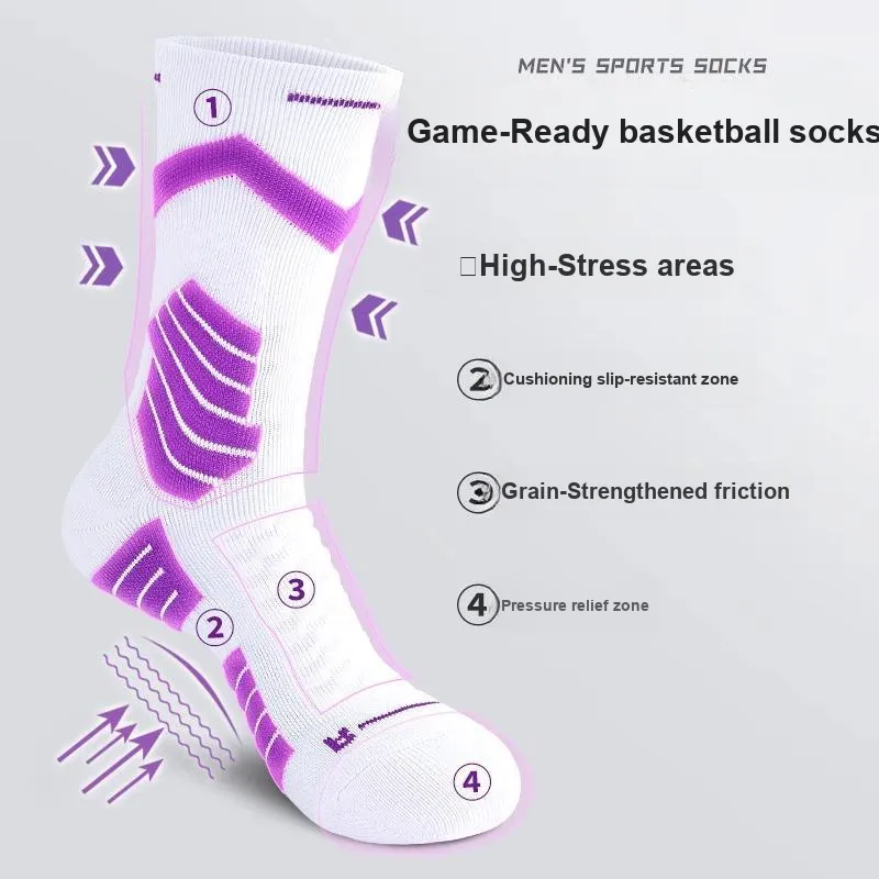 LUOLIAN Mid Calf Socks Men's 2 Pack-6