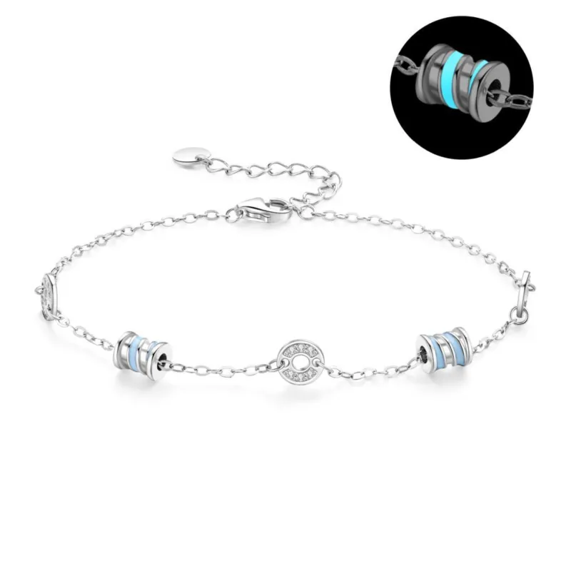 Lao Feng Xiang S925 Silver Bracelets Women's-0