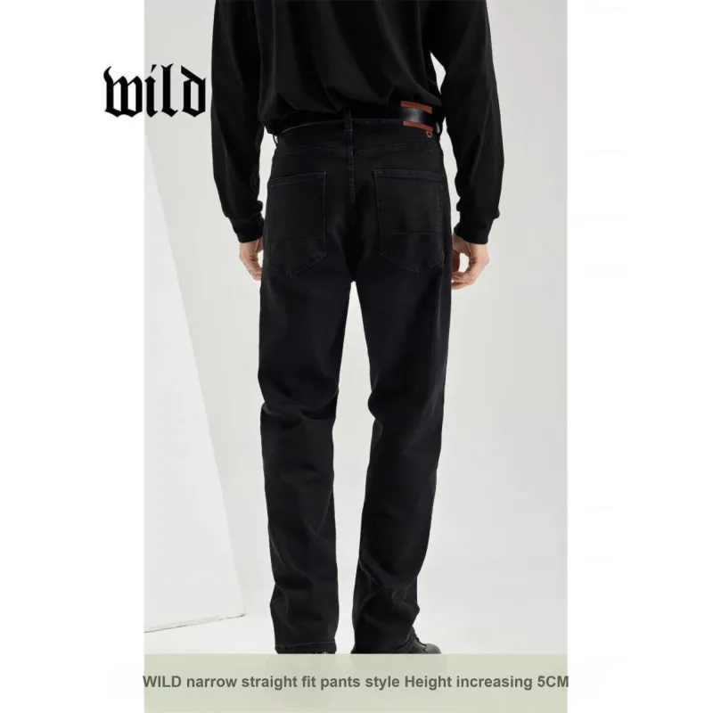 WILD LEADER Jeans Men's [W3238Q61V33]Black-3