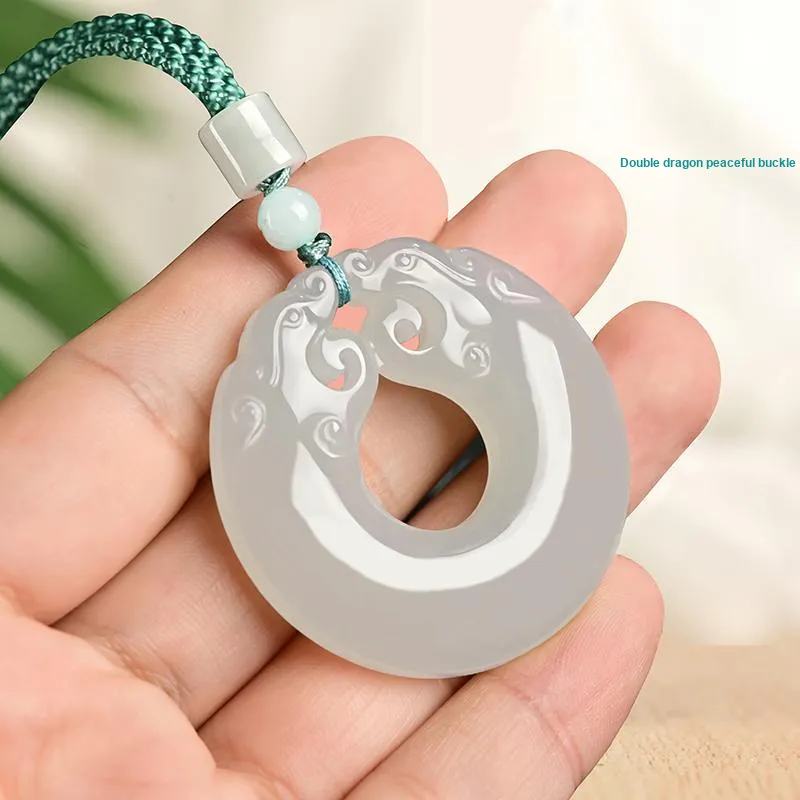 KUNYUYAO Pendants Pale Greenish White Jade Unisex-37