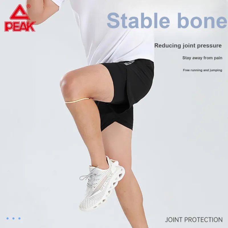 PEAK Basketball Running Outdoor Sports Patella Bands Fixed Compression Silicone Unisex Basic Protective-3