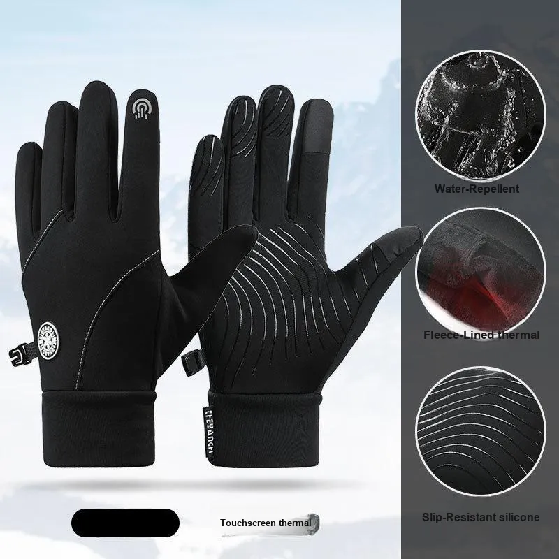 TANLU Riding Equipment Cycling Glove Outdoor Unisex Polyamide/Silicone/Polar Fleece-1
