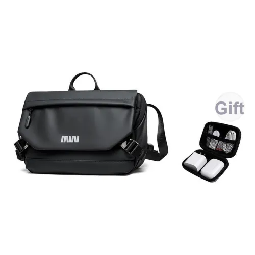 SEPTWOLVES Сумка через плечо из искусственной кожи QPL Мужская Черная