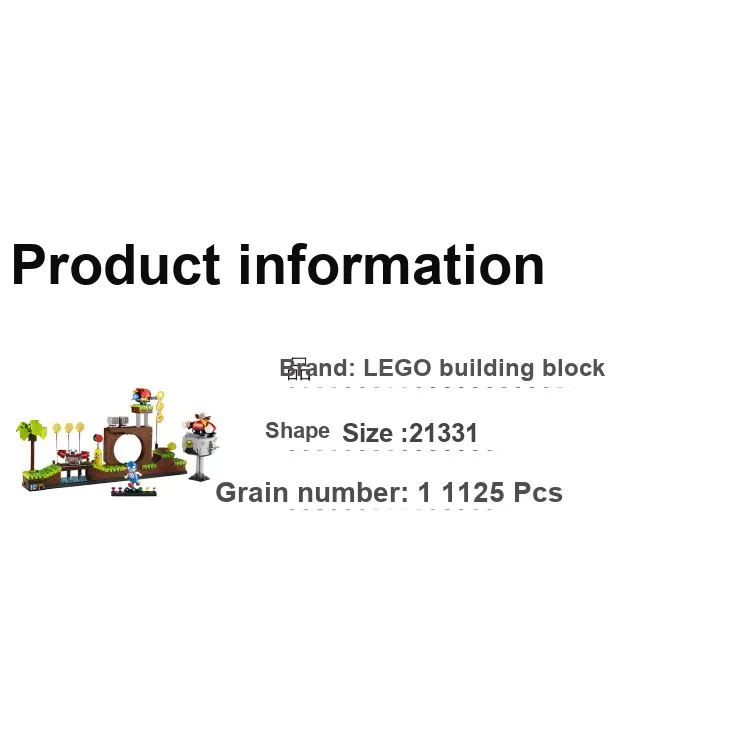 LEGO Sonic The Hedgehog – Green Hill Zone Building Blocks 21331-4
