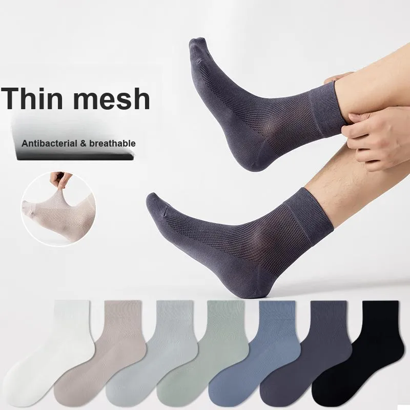 MIIOW Mid Calf Socks Men's 5 Pack-18