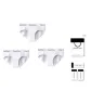 3-Pack 100% cotton Gift Box Set[White+White+White]