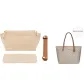 [Three-Piece Set Milk Tea]Zippers Liner+Bottom Pad+Shoulder Pads