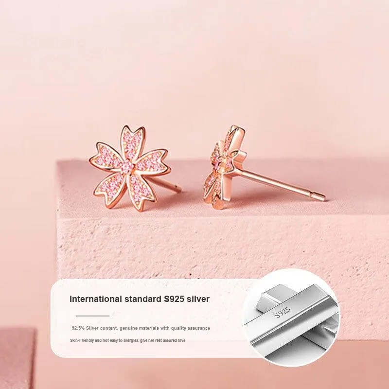 QUIET LOVE S925 Silver Stud Earrings Women's-3