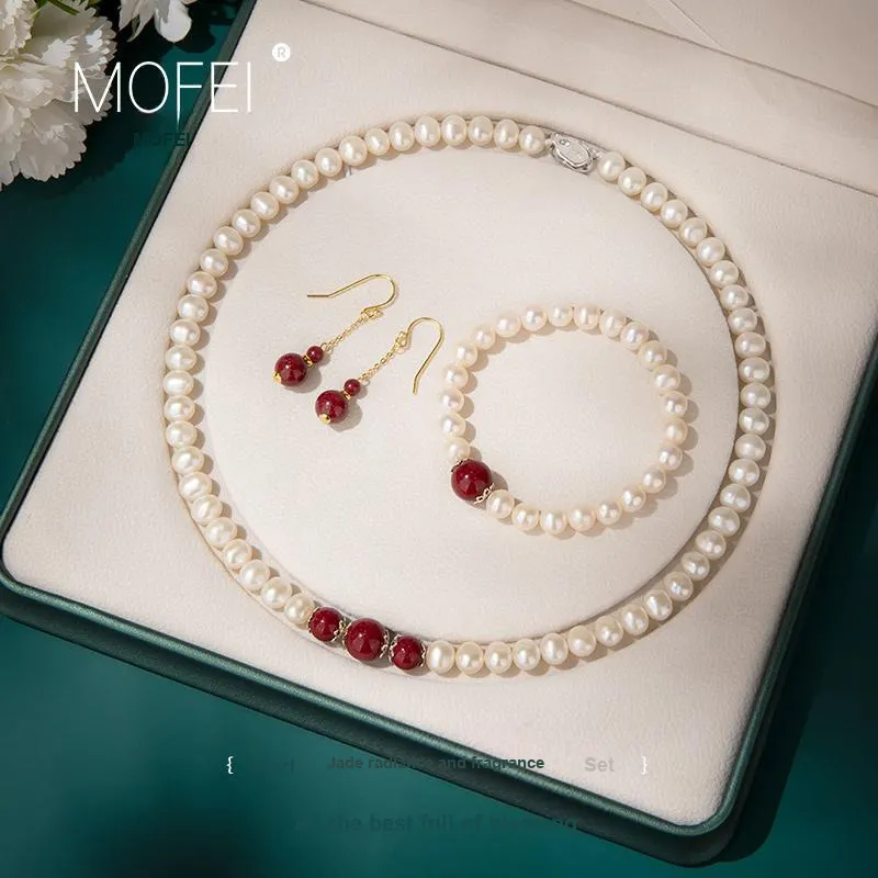 Mofei Freshwater Pearl Necklaces Women's-1