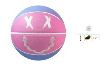 XINSE PU Basketball Pink Purple Size 6 7 Size Training Unisex