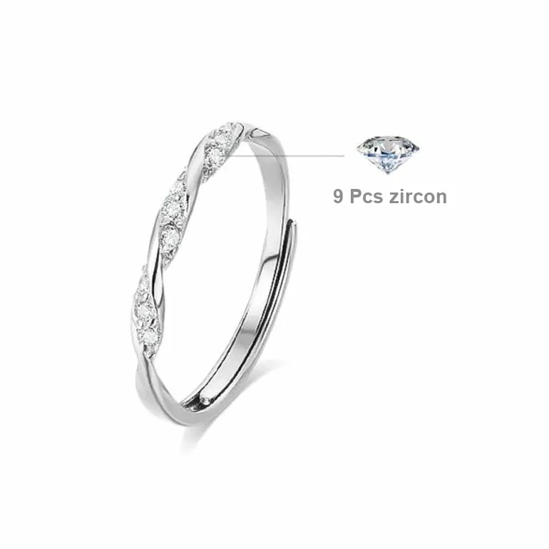 KUMET Sterling Silver Rings Unisex # Sweet Love Confession-7