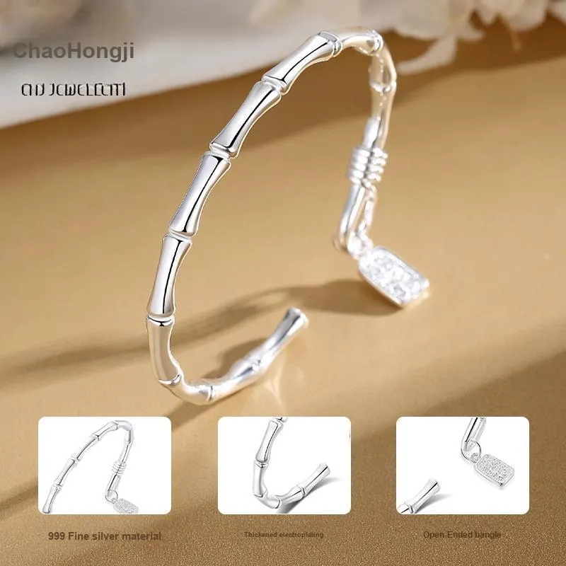 CHAOHONGJI Sterling Silver Bangle Unisex-3