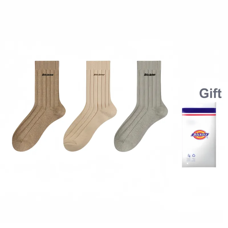 Dickies Classic Solid Color Comfortable Fall Winter Crew Socks Men's-7