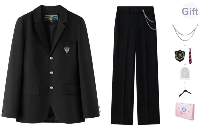 Black Tokyo Season Dk Uniform Clothing Sets Early Spring Unisex Gift Box Set-0