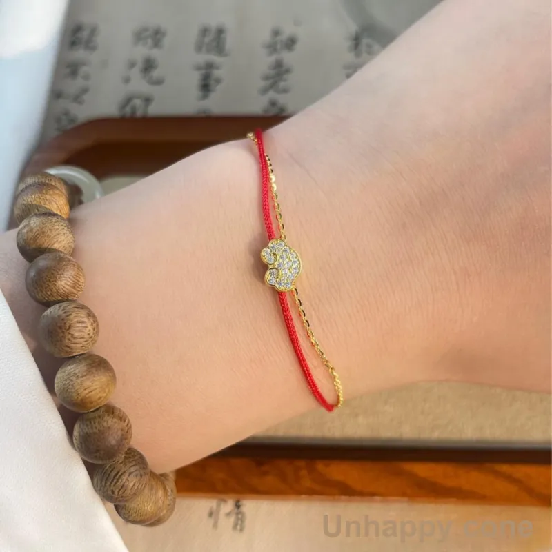 OUBI.YABI 925 Sterling Silver Gold Plated Cobalt Gold Bracelets Women's-1