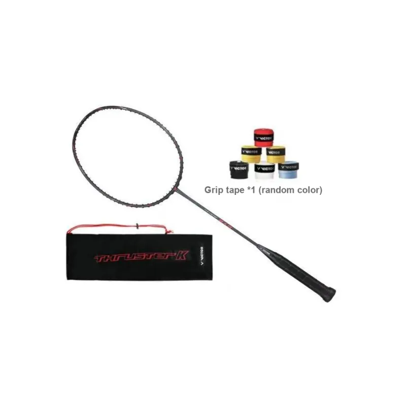 VICTOR THRUSTER K Collection TK-BXR Badminton Rackets Offensive Hard Head Professional Grade Unisex Single Grip Gray-3