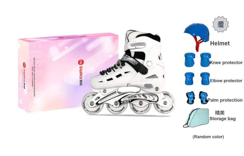 Sway China-Chic Roller Skates Fashion Casual Inline Skate Unisex Dynamic Yellow Snow Mountain White-11