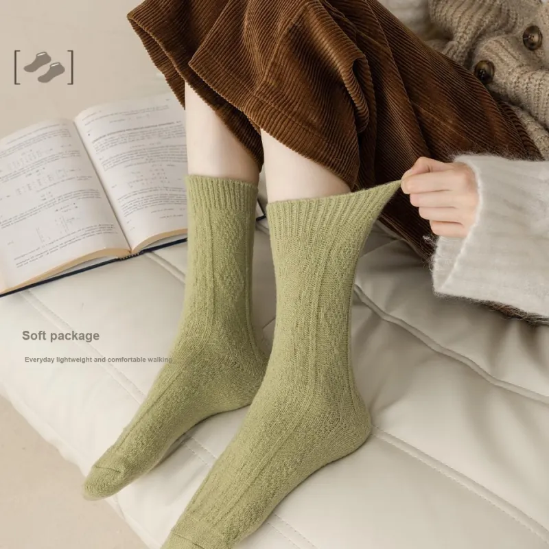 MIIOW Mid Calf Socks Women's Combo Set-3