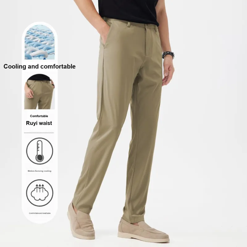 Red bean Casual Pants Men-7
