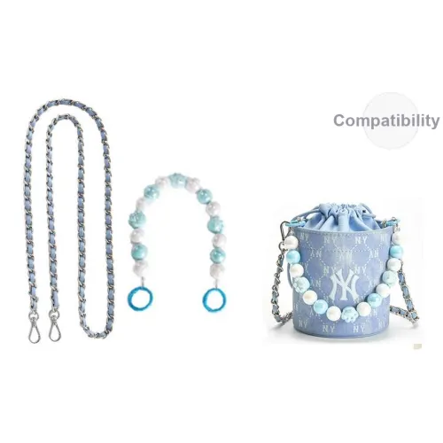 Ремни для сумок Luxury Care Artisan Workshop, синий, кошачья лапа, цепь 30 см + синий кожа, цепь, женский