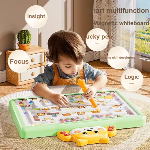 BEIBEIJIA Магнитная Доска для Рисования Магнитный Ручка Roll-On Тренировки Мышления Образовательная Игрушка Лабиринты