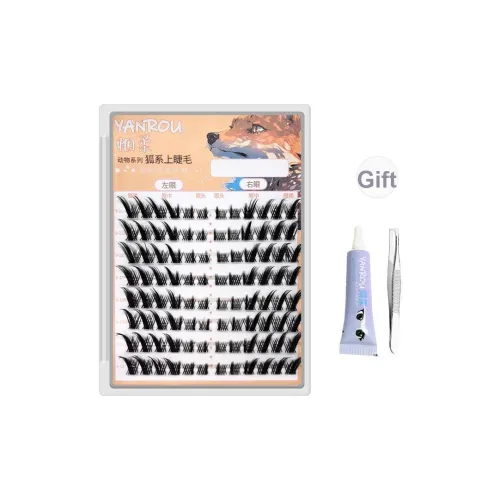 YANROU Большая емкость Лиса Series Искусственные ресницы Укрепляющий стиль