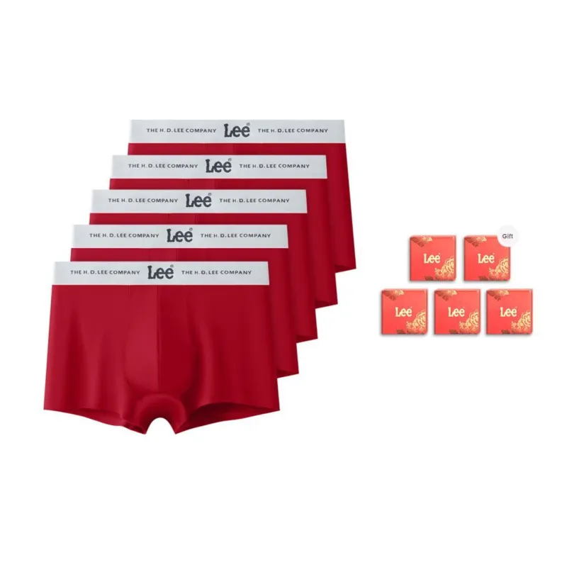 Lee Edge Color 3.0 Underpants Men's Combo Set Red-12