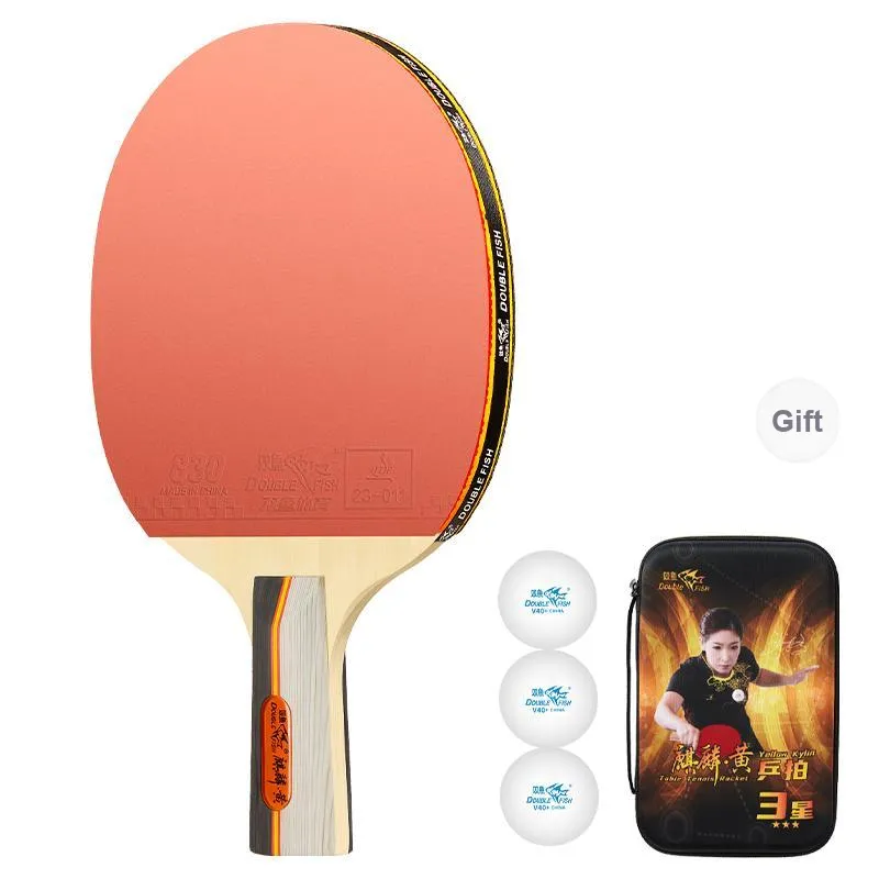 DOUBLEFISH Ping Pong Paddles Unisex Maple Wood Base-139