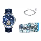 Silver Case Blue Dial