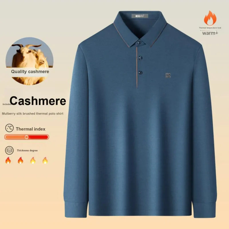 Red bean Polo Shirts Men Blue-2