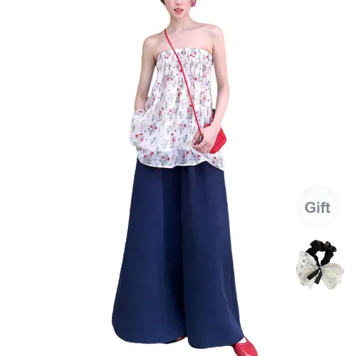 TUSHIFEI Casual Suits Women's Two Piece Set+Hair Tie Includes