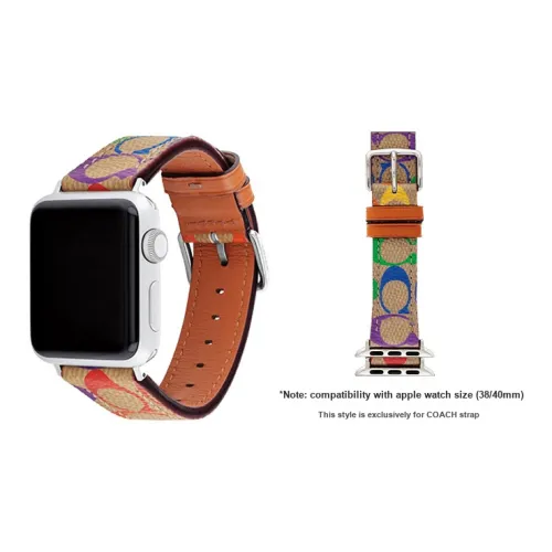 COACH Ремешок Apple Совместимость Натуральная кожа Материал 40 мм