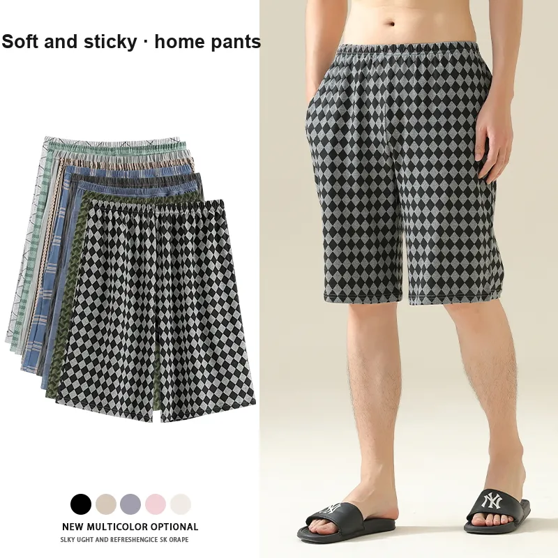 Ordifen Pajama Pants Men's Black White-1