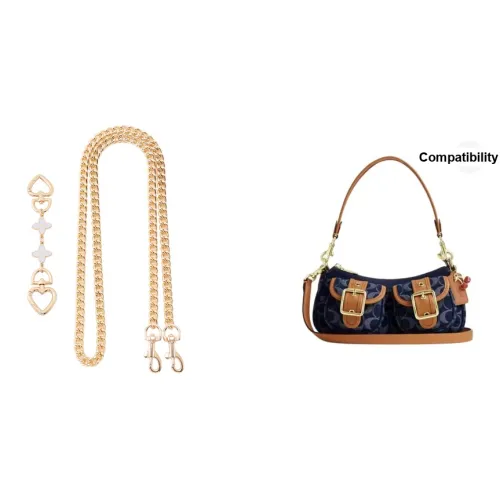 Сумка с ремнем покрытие из металла женский золотой тон