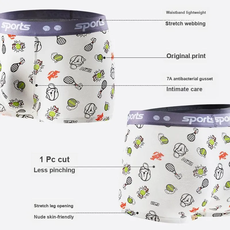 Qiao Ni Tong Underpants Men's 3 Pack-9