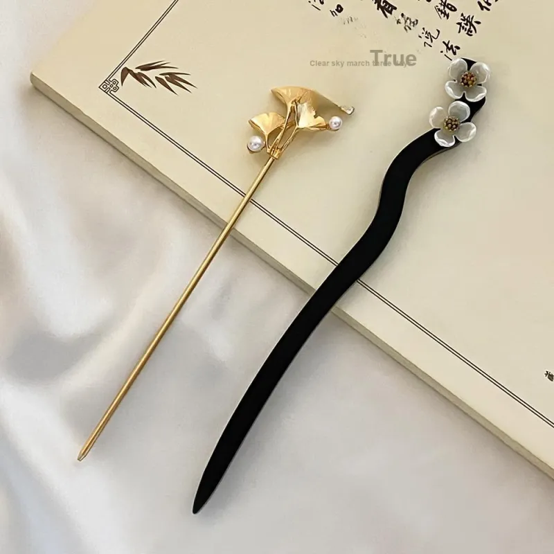 CANDY PLANET Wooden Hairpins Women's-4
