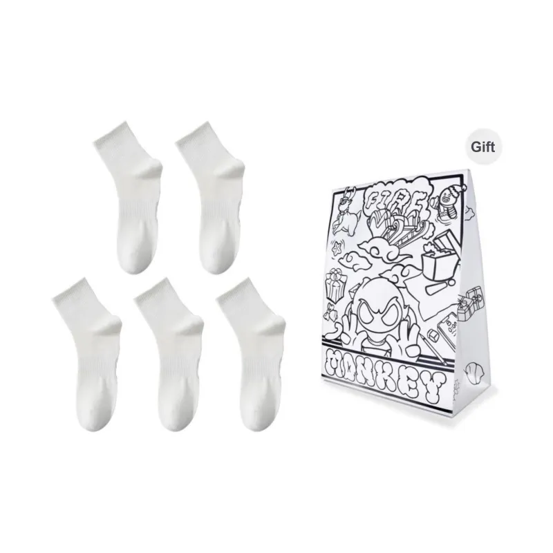 FireMonkey Mid Calf Socks Unisex 5 Pack-0