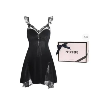OEING Nightgown Women's Gift Box Set Black