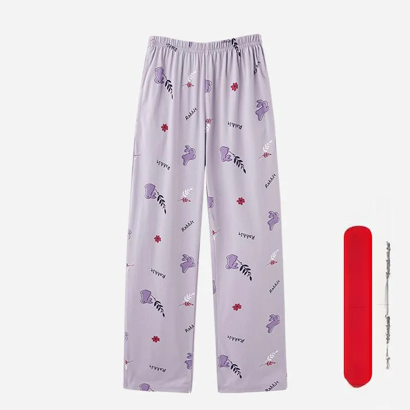 Ordifen Pajama Pants Women's Purple-1